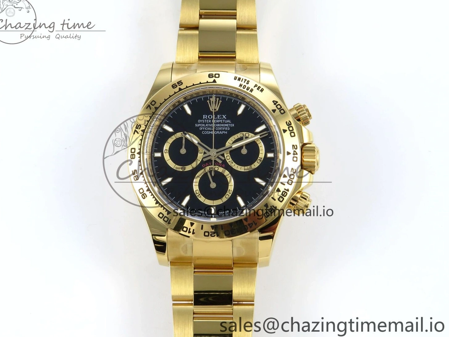 MiroTime 0305 TimelessDesign Daytona 126508 APSF 1:1 Best Edition Black Dial on YG Braclet SH 742